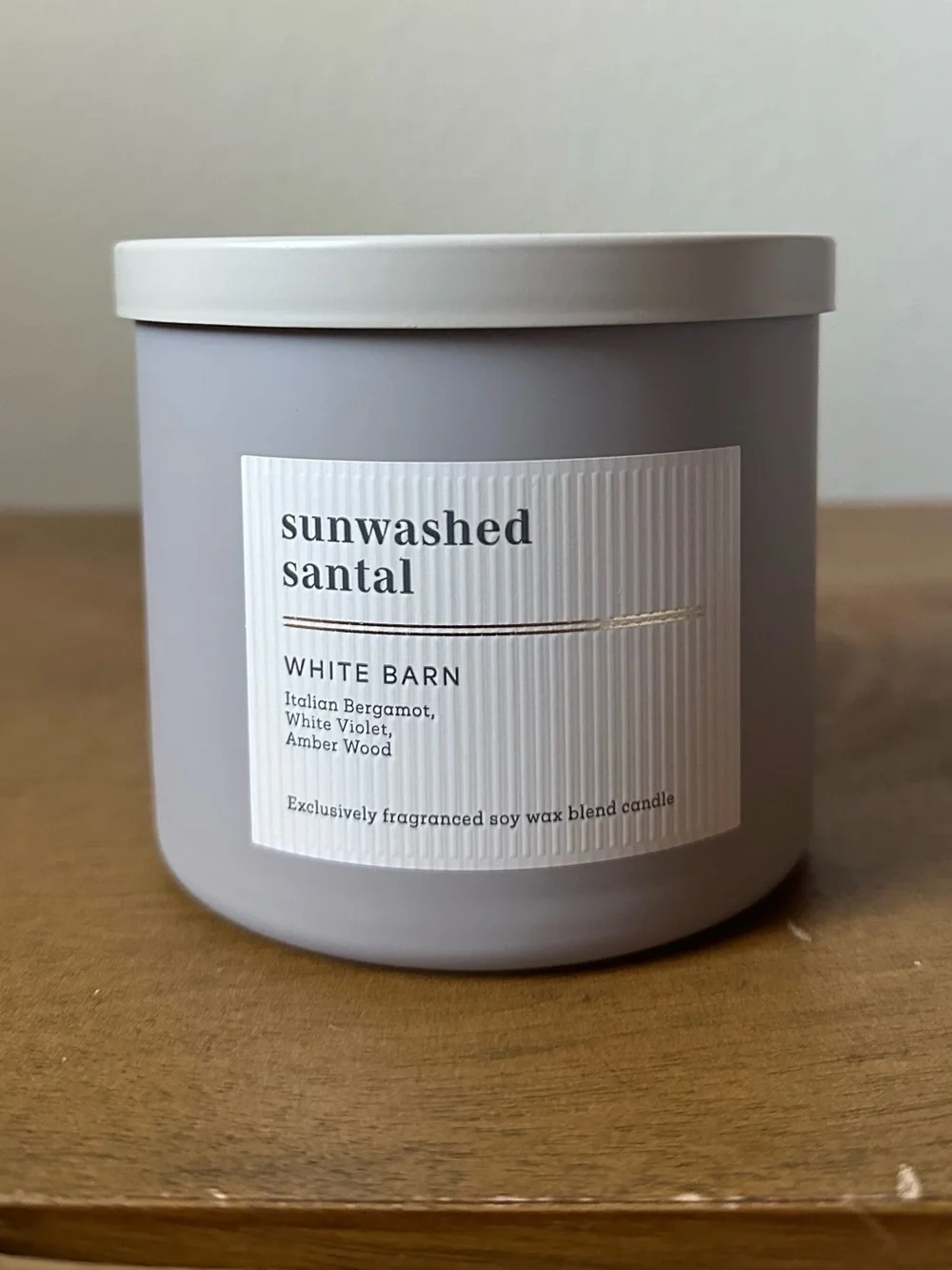 NEW bath and body works SUNWASHED SANTAL 3 wick Candle NEW
